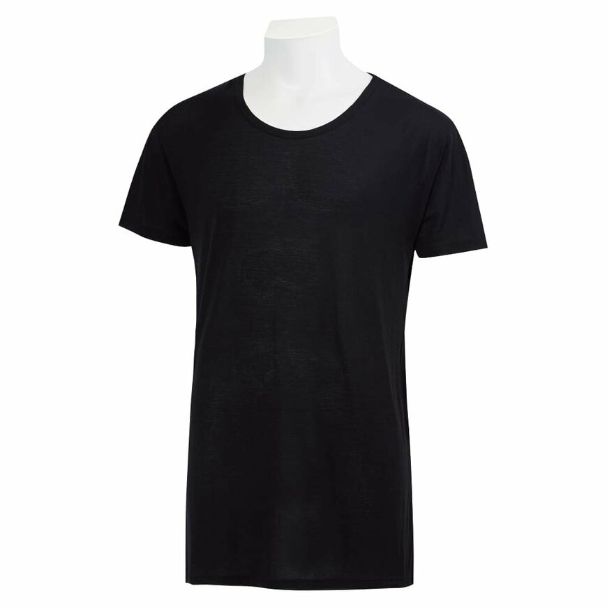 ワークマン公式 シン・呼吸するインナー半袖丸首 2枚組(黒)