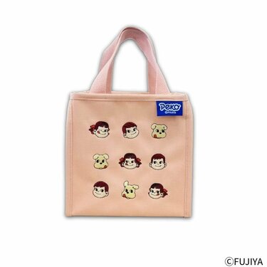 ミルキーの包み紙の形だ」不二家新作〈ペコちゃんポーチ付きエコバッグ
