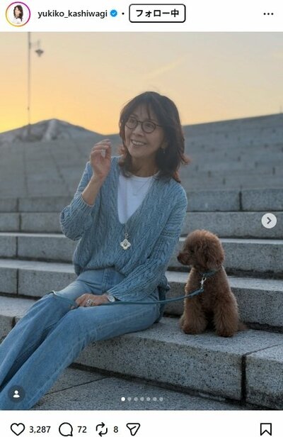 柏木由紀子のInstagram投稿