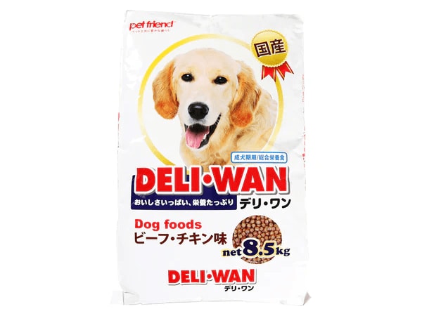 小型犬から大型犬まで安心して与えることができる、国産原材料のペットフード