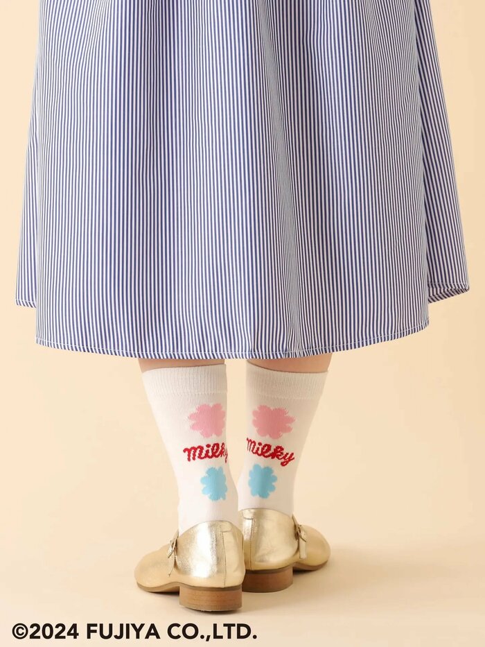 MILKYバックロゴソックス