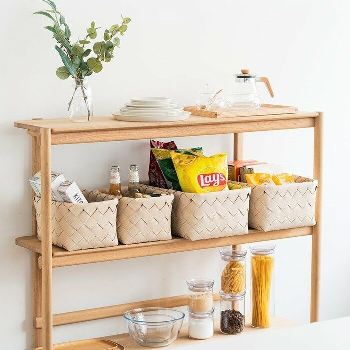 KEYUCA公式　洗えるバスケット スリム中深