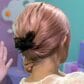 【2分で完成】ヘアゴム2本&クリップ1つで作る「ボブの和風まとめ髪」くるりんぱで毛先を隠す上品な和装向けヘアアレンジ