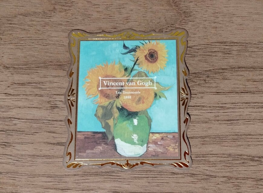 筆者撮影（セリア、メッセージカード ゴッホ）