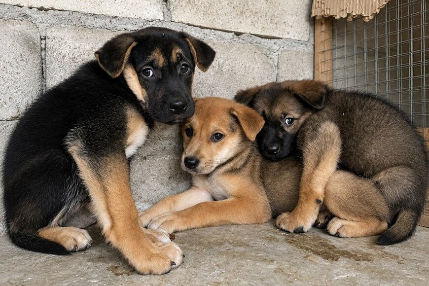 「人を怖がっていた5匹の子犬」保護から2年、愛情を受けて成長した現在の姿に感動