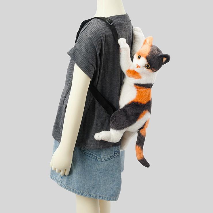 出所：しまむら公式オンラインストア キッズ　ぬいぐるみリュック （ミケ）