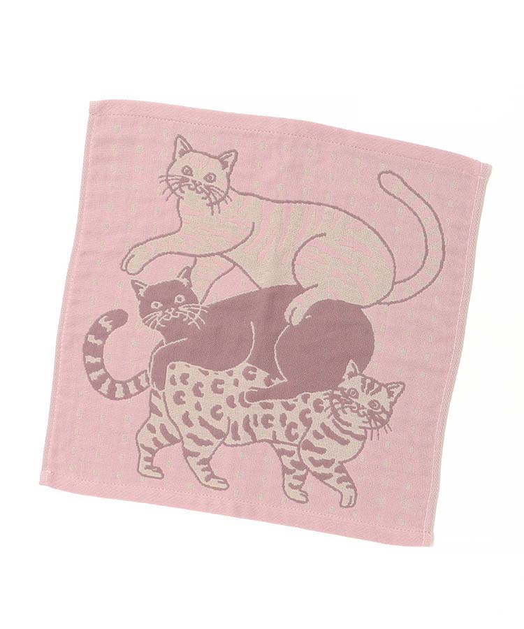 出所：ブルーブルーエ公式　CAT ALL3重ガーゼハンカチ