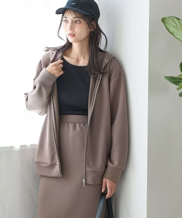 ハニーズ公式 大人のゆるジップパーカー