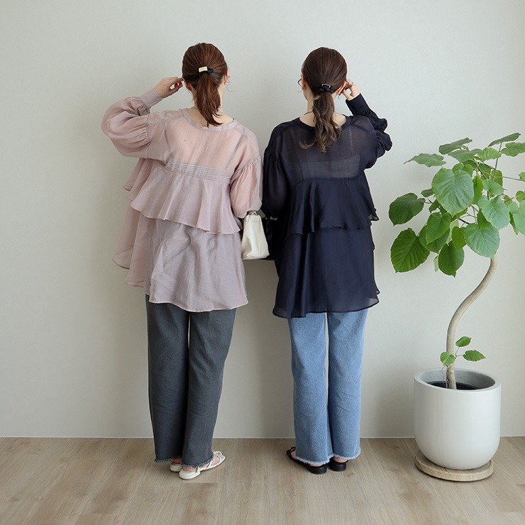 しまむら公式　レディース　ブラウス（OMI×TERA）の画像