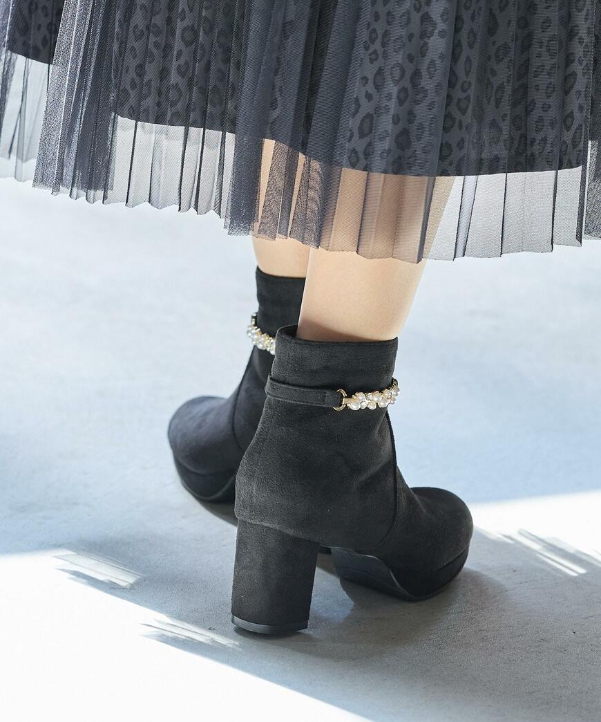 ハニーズ、パール付2wayブーツ