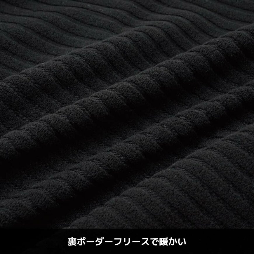 ワークマン公式　レディース裏ボーダーフリースコンプクルー