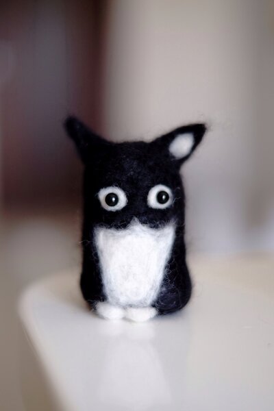 飼い主さんが作った、猫のうにちゃんのお人形