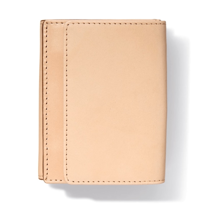 イタリア産ヌメ革 三つ折り財布