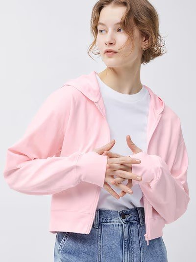 UVカットフルジップパーカ(長袖)