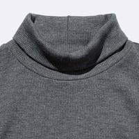出所：GU公式 ウォームリブタートルネックT(長袖)