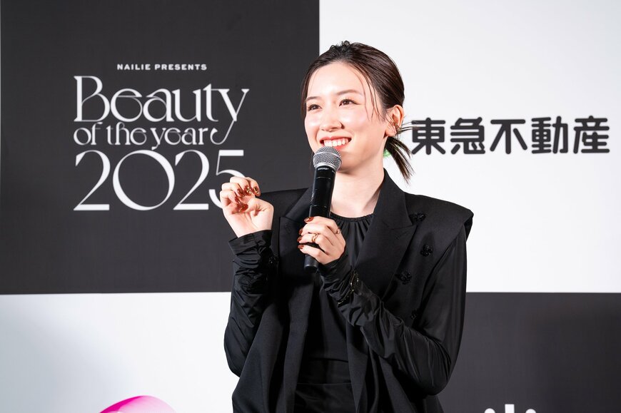 出所：株式会社ネイリー『永野芽郁さんがBeauty of the year 2025を受賞！ネイルのこだわりポイントを披露！バレンタインの予定は・・・！？「この賞に恥じないように2025年は綺麗に過ごせるように頑張ります！」』