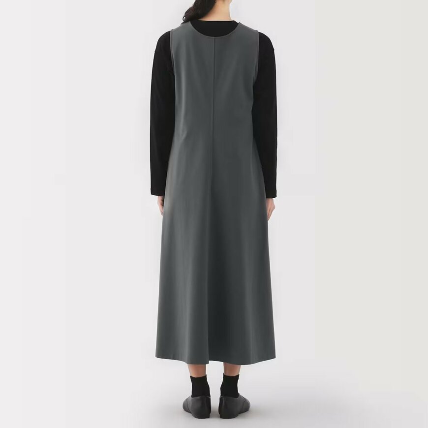 出所：無印良品公式　婦人　二重編みジャンパースカート