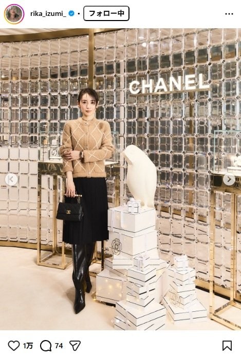 出所：泉里香のInstagram（＠rika_izumi_）　参照日：2025年11月20日