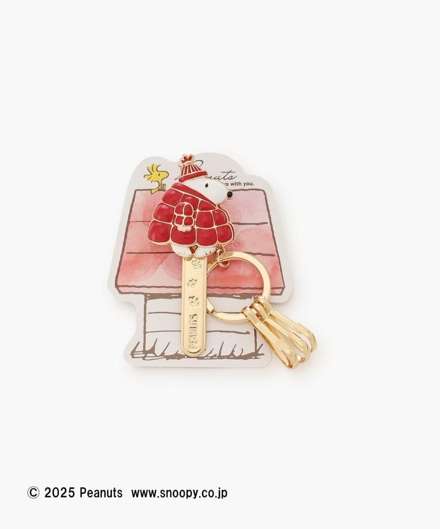 アフタヌーンティー公式　バギークリップ/PEANUTS（レッド）