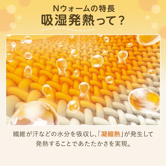 吸湿発熱ラグの機能イメージ