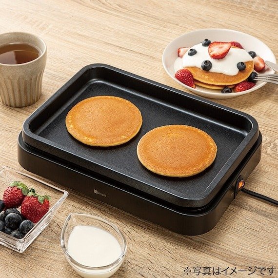 ニトリ公式 ミニホットプレート (ブラック FP2C03)