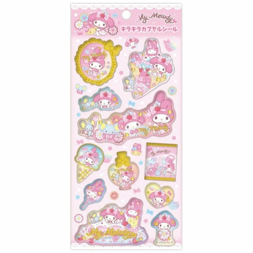 シナモロール、ハローキティ、マイメロディ、クロミの4種類