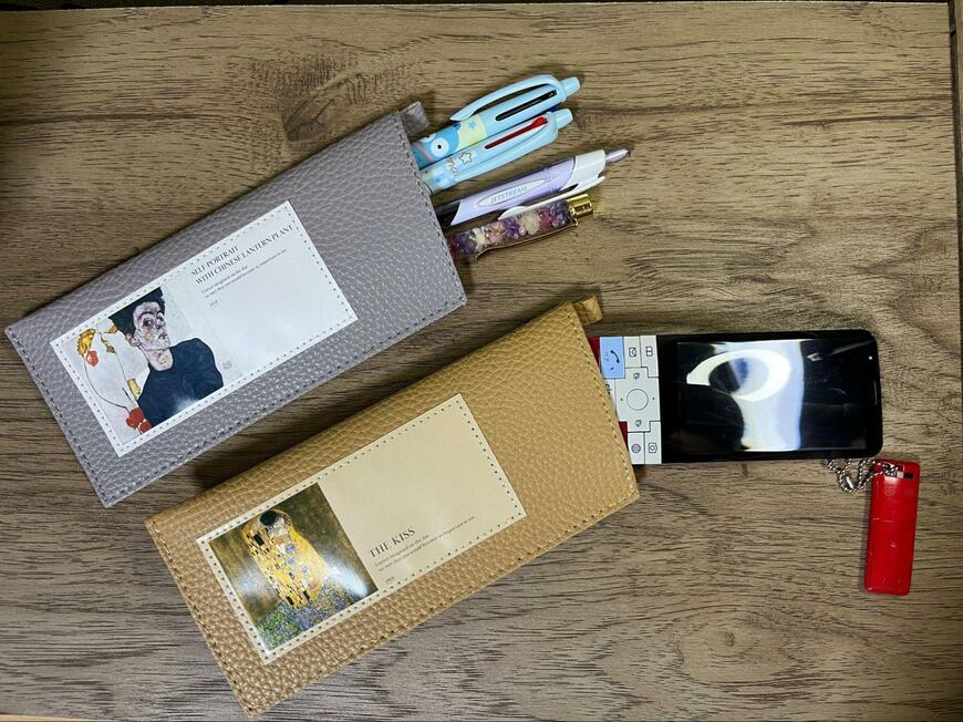 セリア、合皮 メガネケース GK＆ES画像