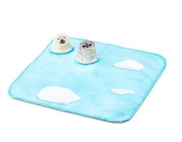 フェリシモ、ひょっこりのぞく水族館ハンドタオル画像