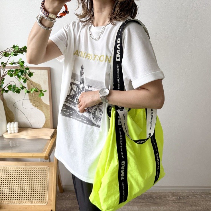 しまむら公式　レディース　トートバッグ(mayo)