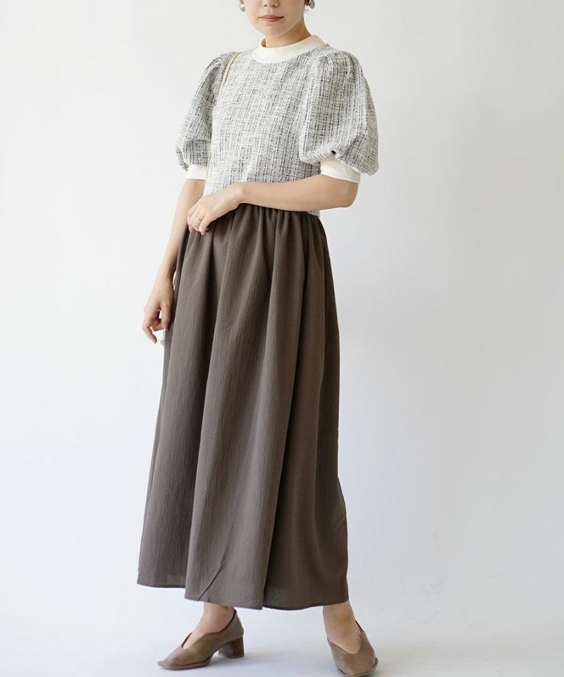 サマーツイード ドッキングワンピース