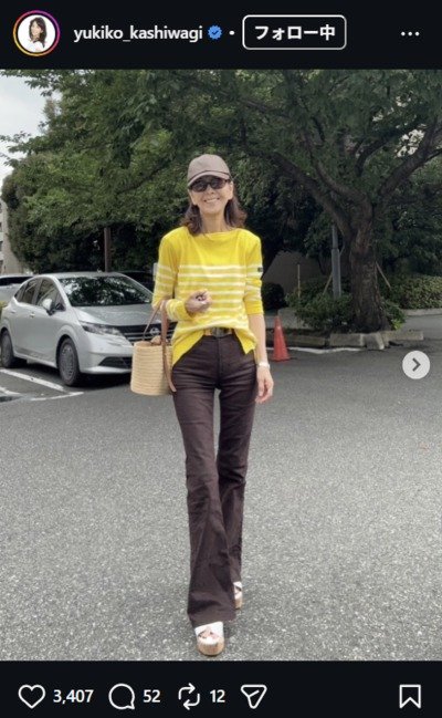 柏木由紀子のInstagram投稿