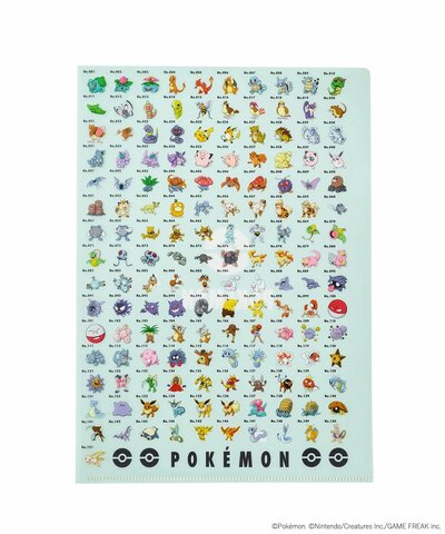 3COINS、クリアファイル3枚セット／ポケモン30周年商品画像