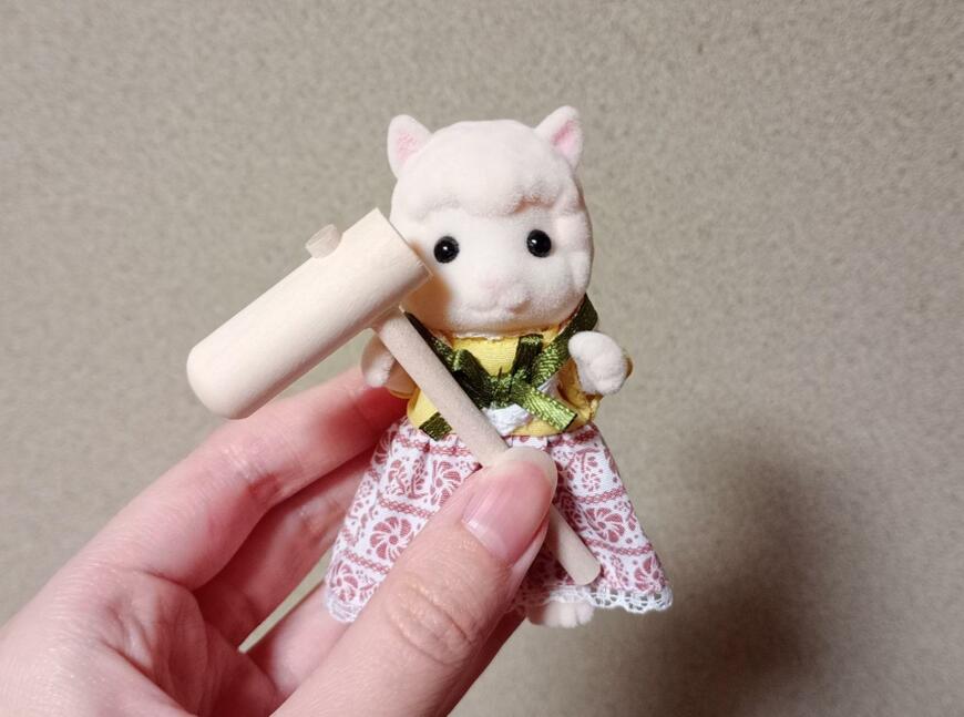 筆者撮影（セリア、木製オブジェ 杵と臼）