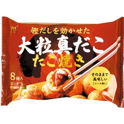 鰹だしを効かせた大粒真だこたこ焼き