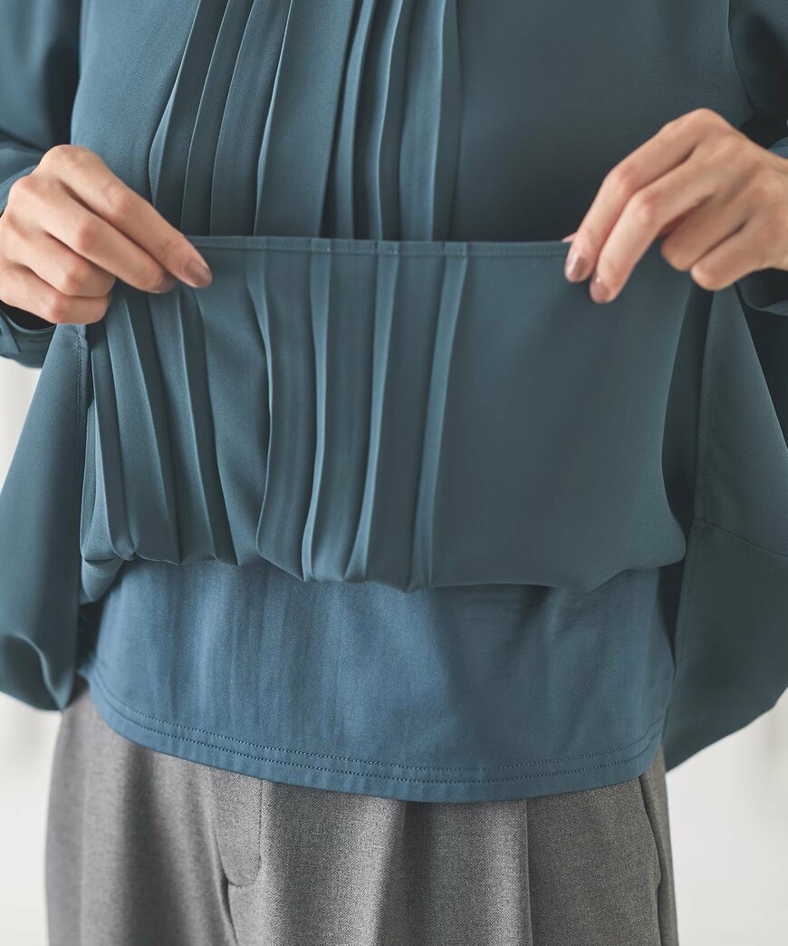 あったか裏地ブラウス