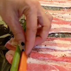 朝7時に家を出る夫に作る「野菜の肉巻き弁当」　前日の下準備で完成する絶品おかずに称賛の声