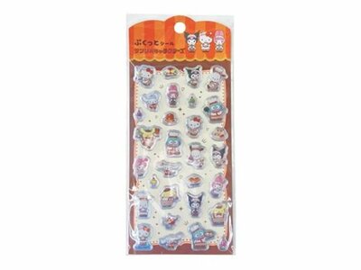 人気者が大集合「ぷくっとシール　サンリオキャラクターズ　喫茶サンリオ2号店」（110円）