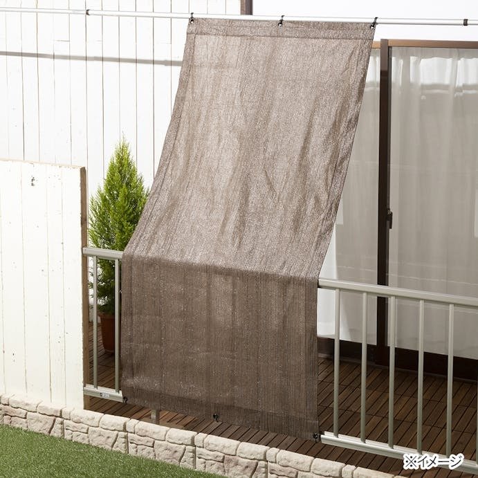 日よけ サンセイルシェード ブラウン 100×200cm
