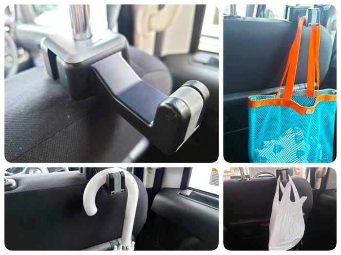 ヘッドレストフック＆スマホホルダー
