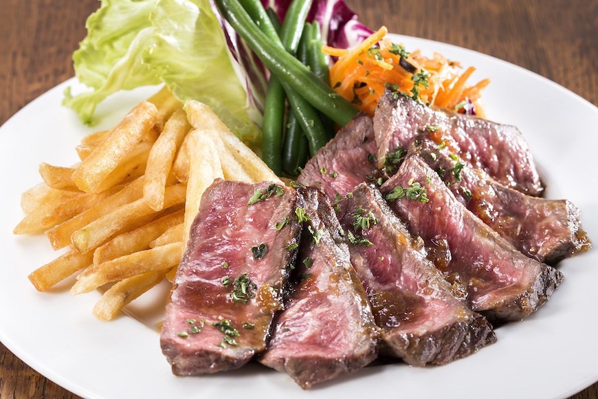 九州産黒毛和牛のウチモモ赤身ステーキ150g 1500円