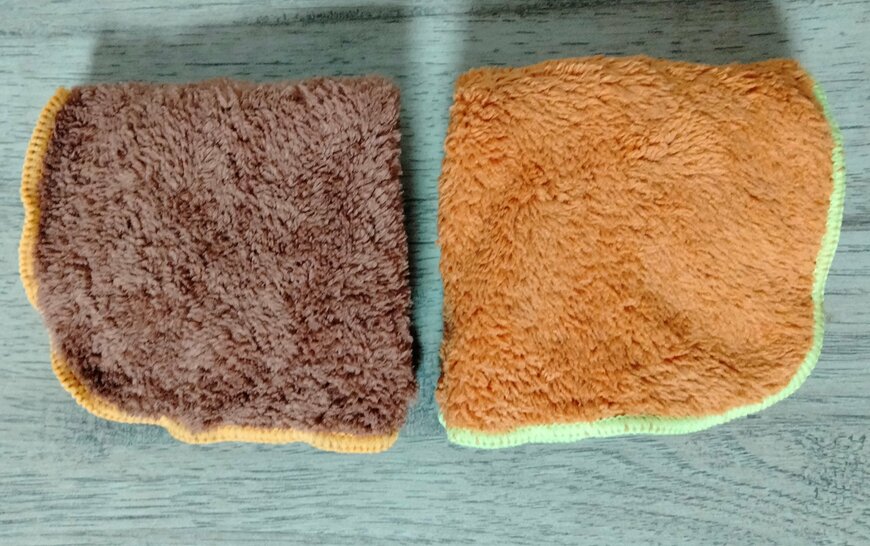 筆者撮影（セリア、ポケットタオル/チップ、デール）