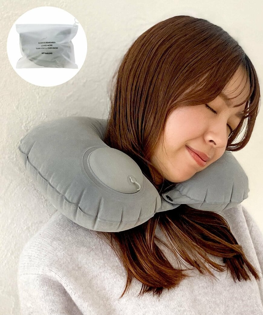 膨らませた時のサイズは約縦24×横35×厚み10cmです