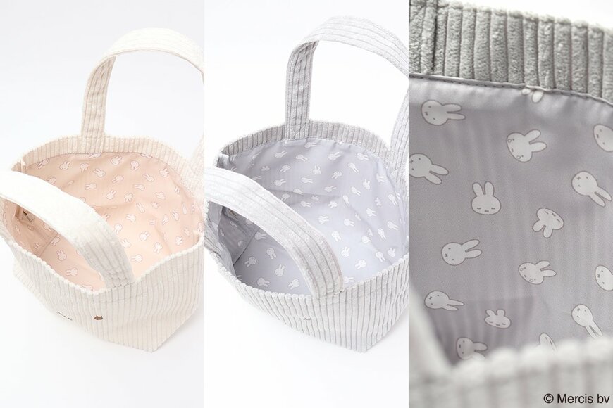 【WEB予約】miffyおかおコーデュロイトートバッグ