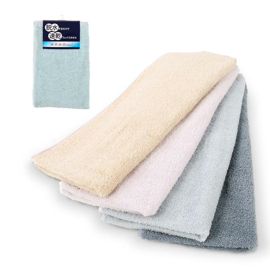 ワークマン、脱水するだけで速乾フェイスタオル 1枚画像