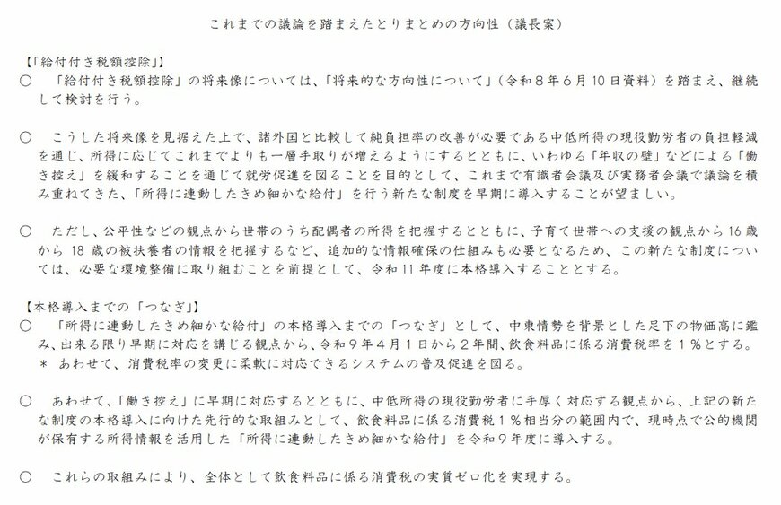 6月17日 国内会議「これまでの議論を踏まえたとりまとめの方向性（議長案）」