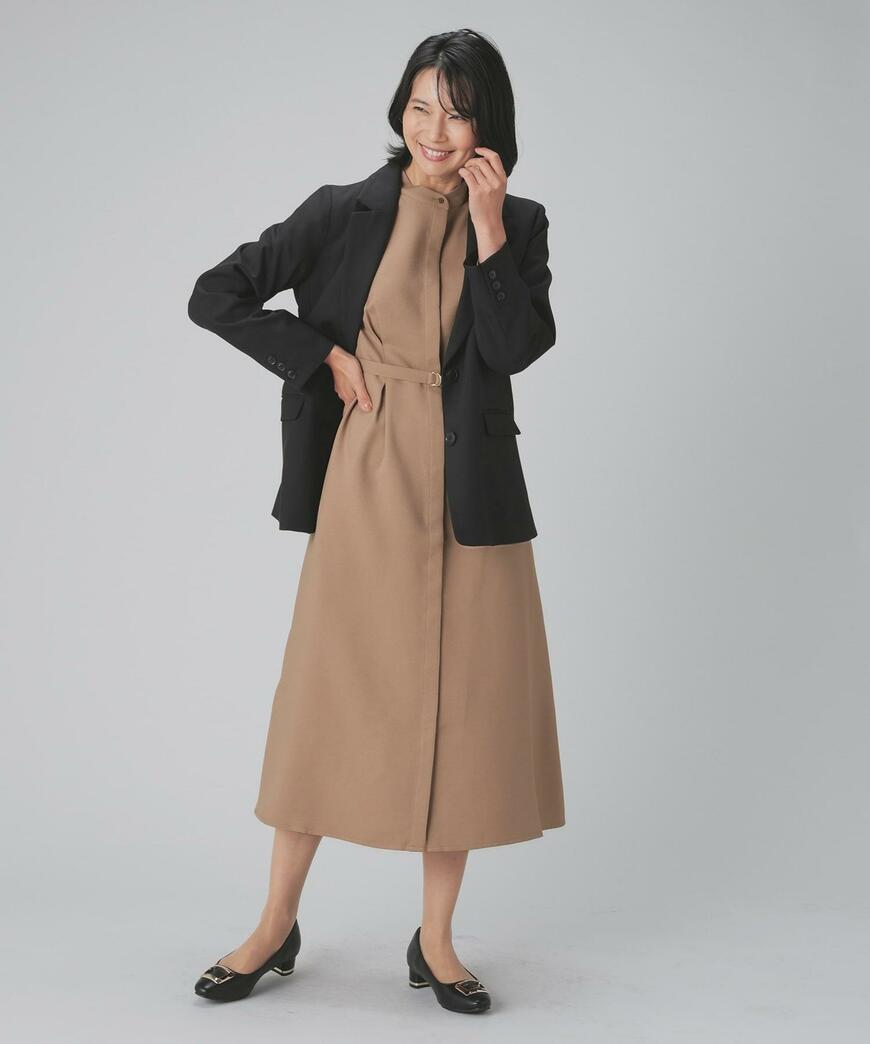 ハニーズ、バンドカラーワンピース画像