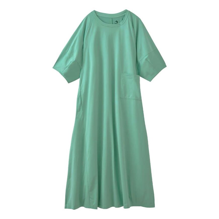 ワークマン、レディースドライサイドポケットランタンスリーブワンピース商品画像