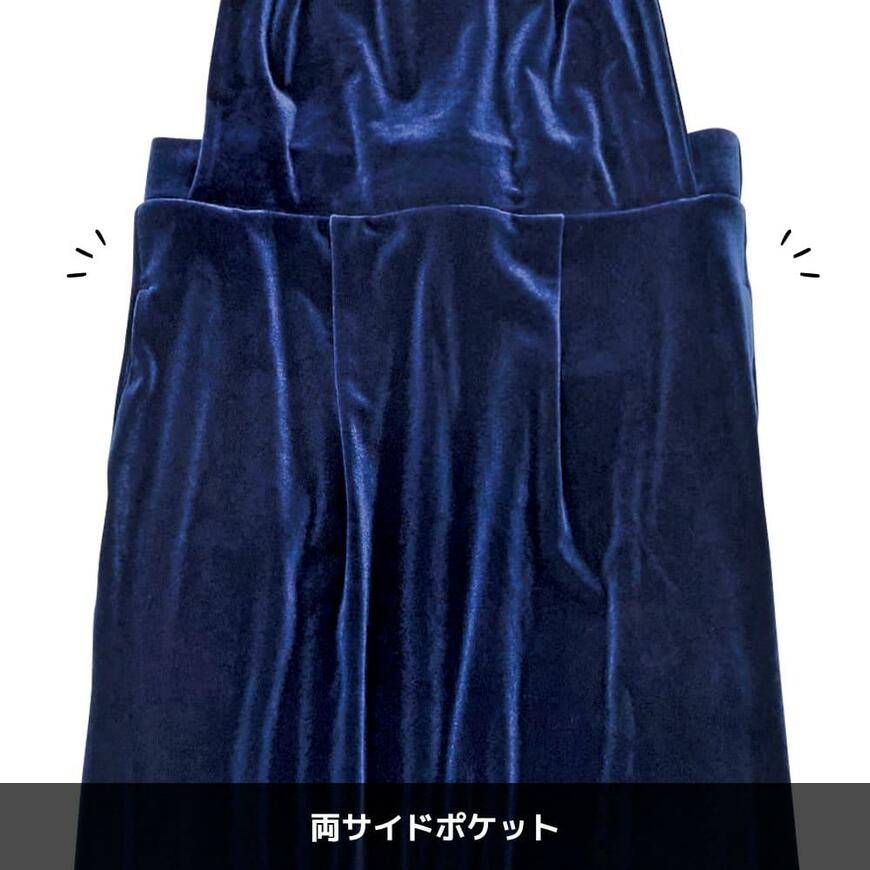 ワークマン、レディース撥水ベロアキャミワンピース画像