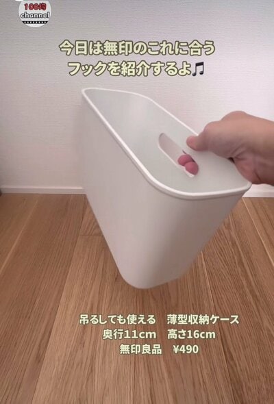 変身前の薄型収納ケース