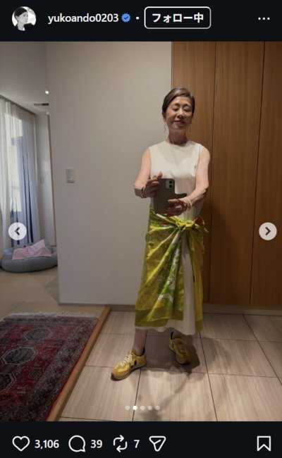 安藤優子のInstagram投稿
